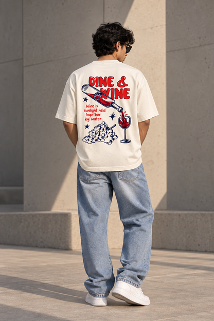 Dine & Wine Oversized Classic T-Shirt